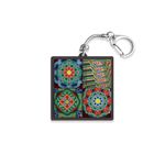 S2B Joseon Traditional Folk Art Minhwa Keycap Keyring Mechanical Switch Clicky Keychain Korean Culture Charm _ Made in Korea
